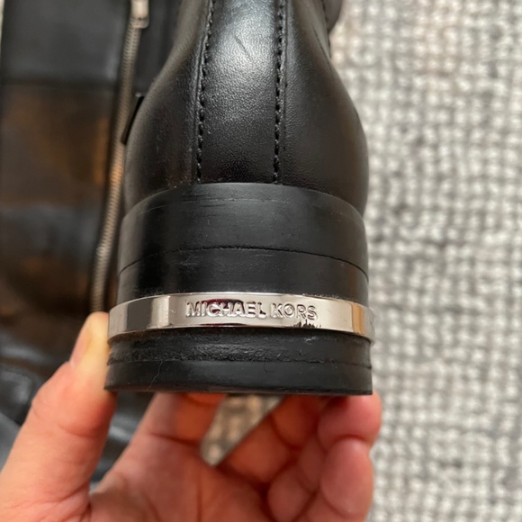 Michael Kors Leather Black Boots - Picture 2 of 11